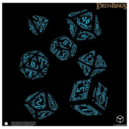 The Lord of the Rings zestaw 7 kości Moria (Glow in the Dark) zdjęcie produktu