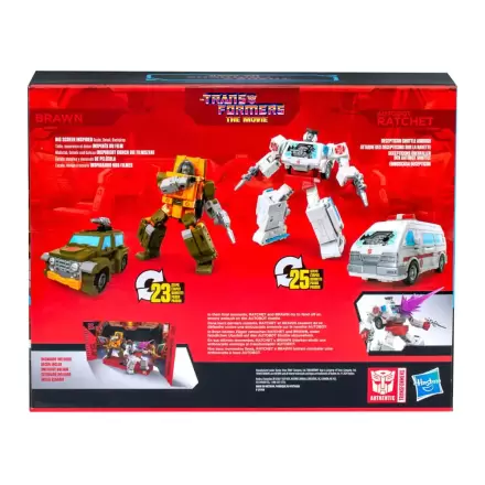 The Transformers: The Movie Studio Series Deluxe Class Figurka Akcji 2-Pack Brawn & Autobot Ratchet 11 cm termékfotója