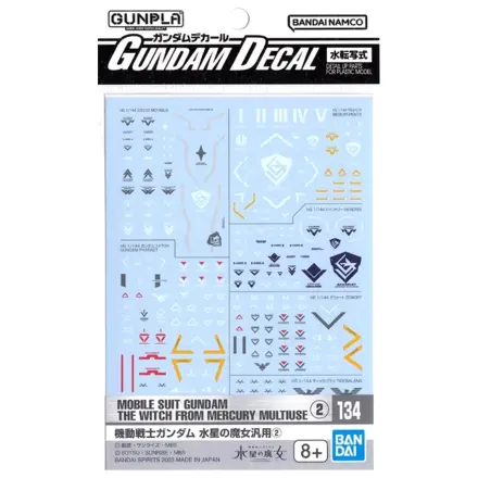 The Witch from Mercury Gundam Decal 134 zestaw modelarski zdjęcie produktu