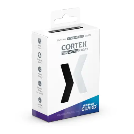 Ultimate Guard Cortex Sleeves Standard Size Matte Black (100 sztuk) termékfotója