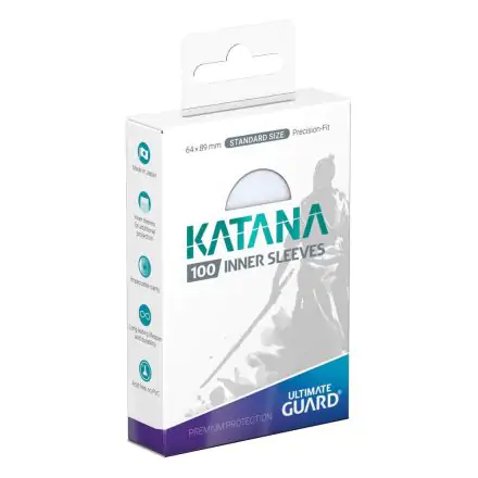 Ultimate Guard Katana Inner Sleeves Standard Size Transparent (100 sztuk) termékfotója