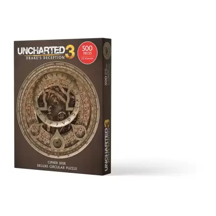 Uncharted Okrągłe Puzzle Dysk Szyfrowy Deluxe (500 elementów) zdjęcie produktu