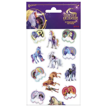 Unicorn Academy Heart Tattoos Zestaw 12 sztuk zdjęcie produktu