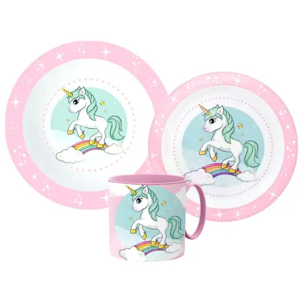 Unicorn Range Zestaw naczyń stołowych, Micro Plastic Set z kubkiem zdjęcie produktu
