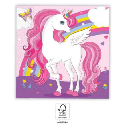 Serwetki Unicorn, 20-pak, 33x33 cm, FSC zdjęcie produktu