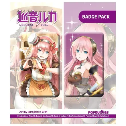 Vocaloid Button Zestaw 2-pack Megurine Luka (Art by kurojish) zdjęcie produktu