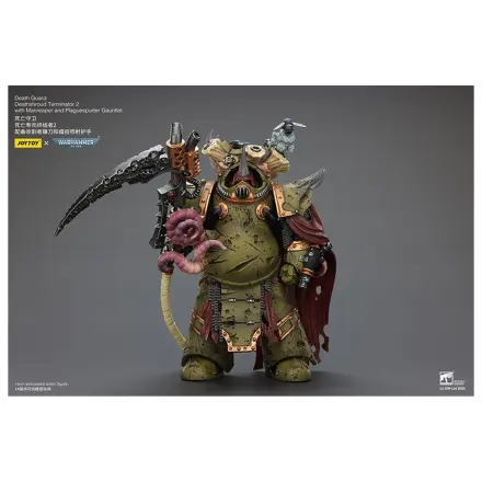 Warhammer 40k Figurka Akcji 1/18 Death Guard Deathshroud Terminator 2 z Manreaper i Plaguespurter Gauntlet 14 cm zdjęcie produktu