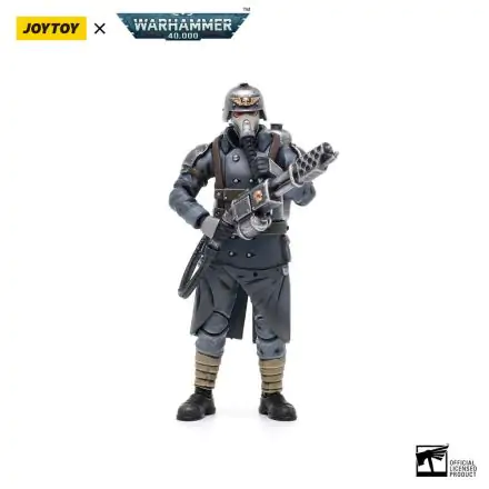 Warhammer 40k Action Figure 1/18 Death Korps of Krieg Veteran Squad Guardsman z miotaczem płomieni 10 cm zdjęcie produktu