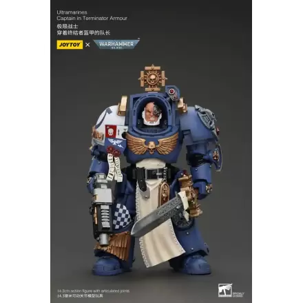 Warhammer 40k Figurka Akcji 1/18 Ultramarines Captain In Terminator Armour 14 cm termékfotója