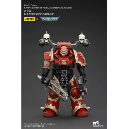 Warhammer 40k Figurka Akcji 1/18 World Eaters Khorne Berzerker z Eviscerator Chainsword 13 cm termékfotója