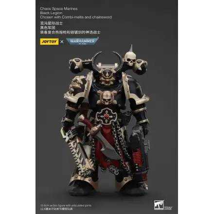 Warhammer 40k Figurka Akcji Chaos Space Marines Black Legion Chosen z Combi-melta i mieczem łańcuchowym 20 cm termékfotója