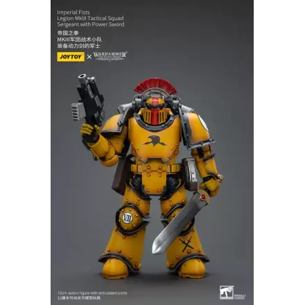 Warhammer The Horus Heresy Figurka Akcji 1/18 Imperial Fists Legion MkIII Tactical Squad Sergeant z Power Sword 12 cm termékfotója