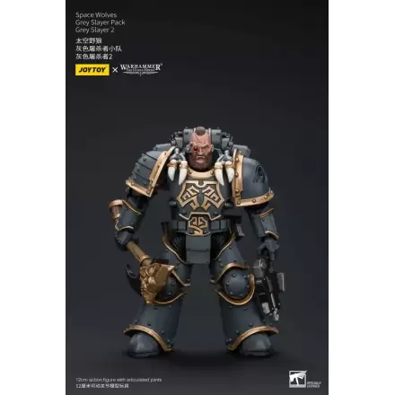 Warhammer The Horus Heresy Figurka Akcji 1/18 Space Wolves Grey Slayer Pack Grey Slayer 2 12 cm termékfotója