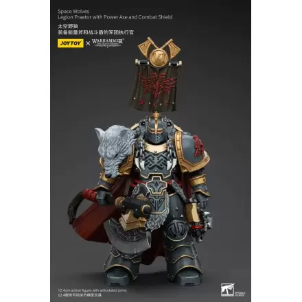 Warhammer The Horus Heresy Figurka Akcji 1/18 Space Wolves Legion Praetor z Power Axe i Tarczą Bojową 12 cm termékfotója