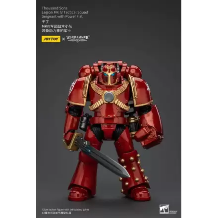 Warhammer The Horus Heresy Figurka Akcji 1/18 Thousand Sons Legion MK IV Tactical Squad Sierżant z Power Fist 12 cm termékfotója