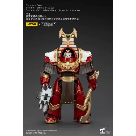 Warhammer The Horus Heresy Figurka Akcji 1/18 Thousand Sons Sekhmet Terminator Cabal Sekhmet z Combi-Meltą i Achea Force Weapon 14 cm termékfotója