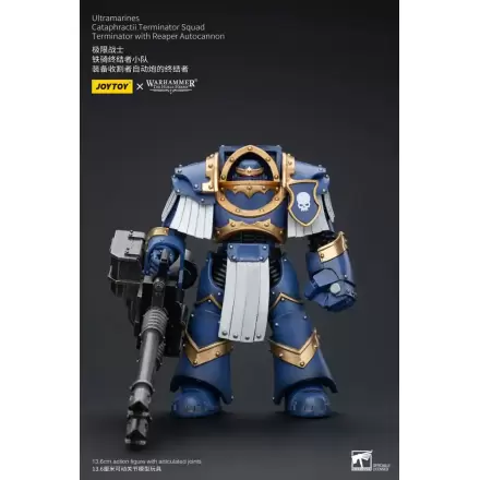 Warhammer The Horus Heresy Figurka Akcji 1/18 Ultramarines Cataphractii Terminator Squad Terminator z Reaper Autocannon 14 cm termékfotója