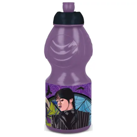 Wednesday Nevermore Academy plastikowa butelka sportowa 400 ml zdjęcie produktu