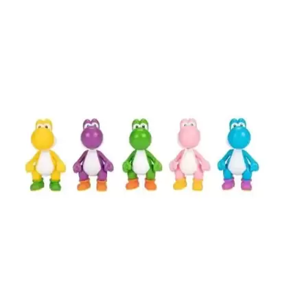 World of Nintendo Super Mario Mini Figurki 5-Pack Super Mario Wiggler, Mario i Luigi 6 cm termékfotója