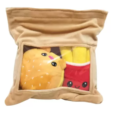 Maskotki Yummis Together Pluszowe Figurki 2 sztuki Burger i Frytki w Torbie na Wynos 21 cm zdjęcie produktu